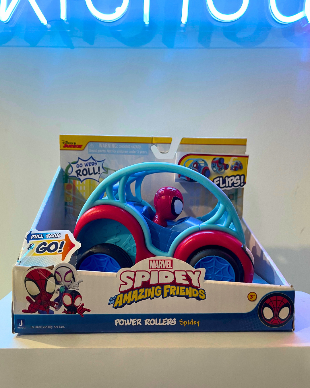 .Geekienda -vehículo con spiderman spidey and friends - Marvel programas infantiles