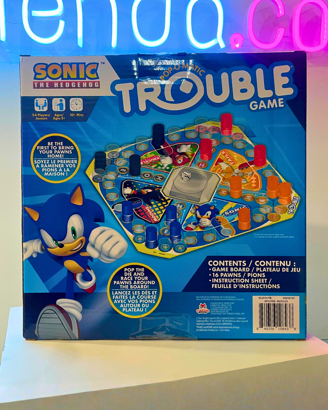 .Geekienda - sonic pop o matic trouble game juego de mesa -sonic programas infantiles