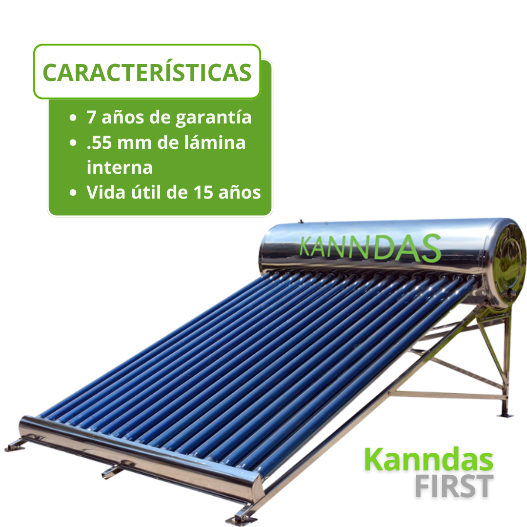 Calentador solar KANNDAS First 10 tubos