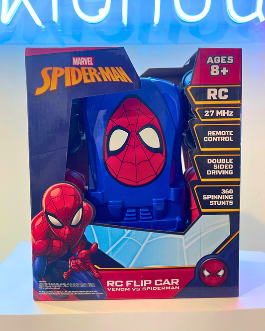 .Geekienda - carro de Spiderman y venom (uno de cada lado) a control remoto -Disney marvel programas infantiles