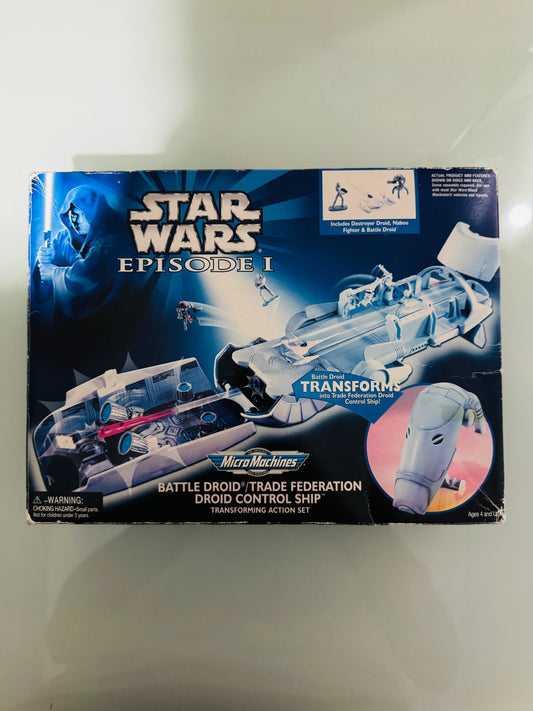 .Geekienda - Star Wars micro machines - droide de batalla / federación del tratado / nave de control de droides