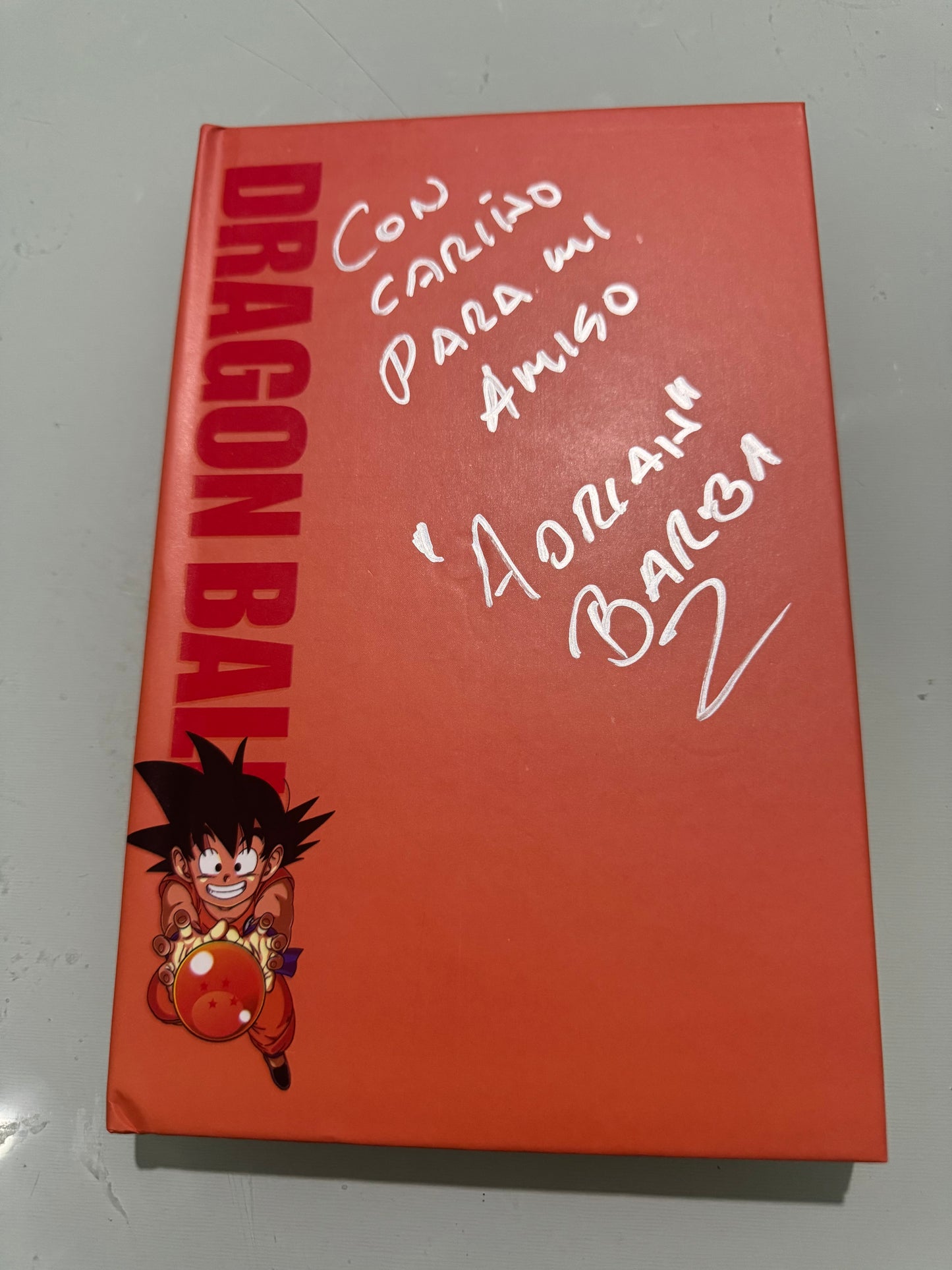 .Geekienda - dragon ball z libreta con agenda autografiada por Adrián Barba - papelería programas infantiles manga superheroes anime