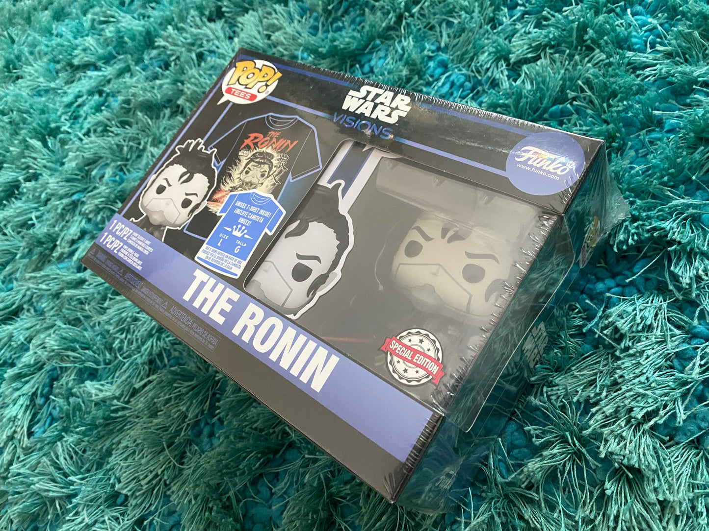 .Geekienda - Funko Pop tees the ronin con playera - Star Wars visions caricatura anime