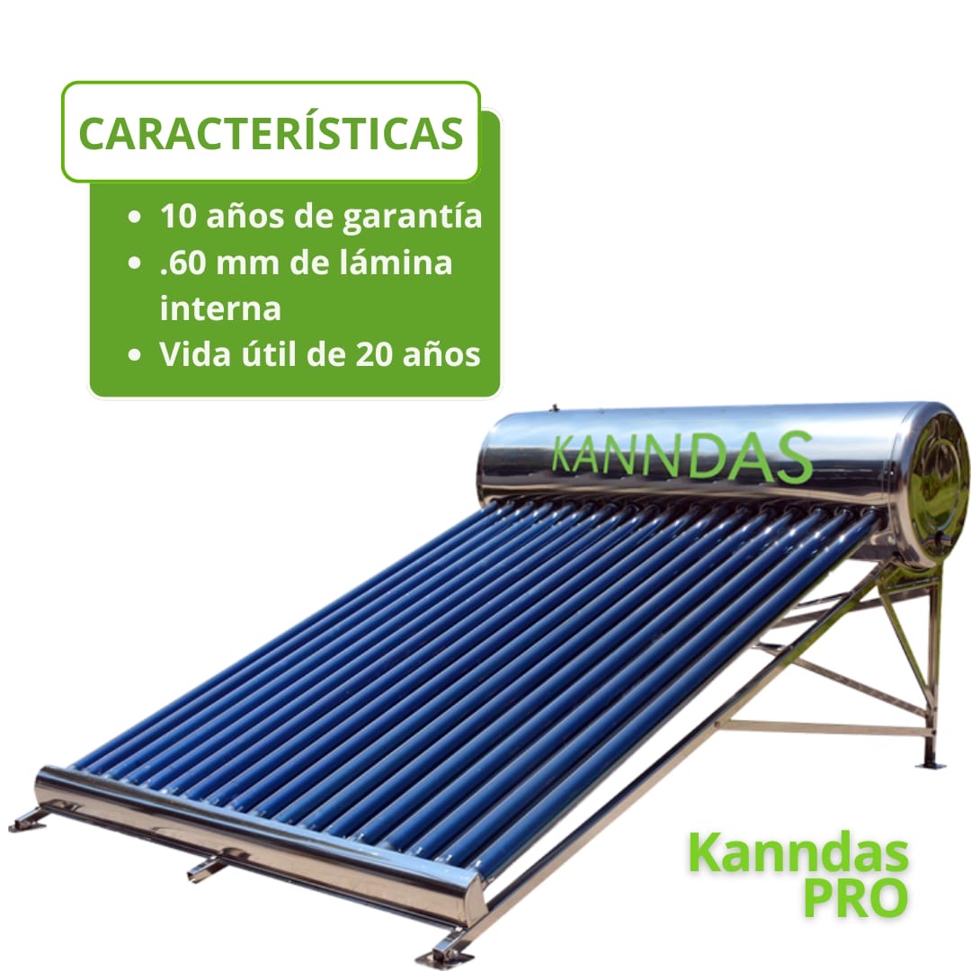 Calentador Solar KANNDAS Pro 15 tubos