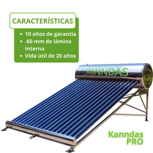 Calentador Solar KANNDAS Pro 10 tubos