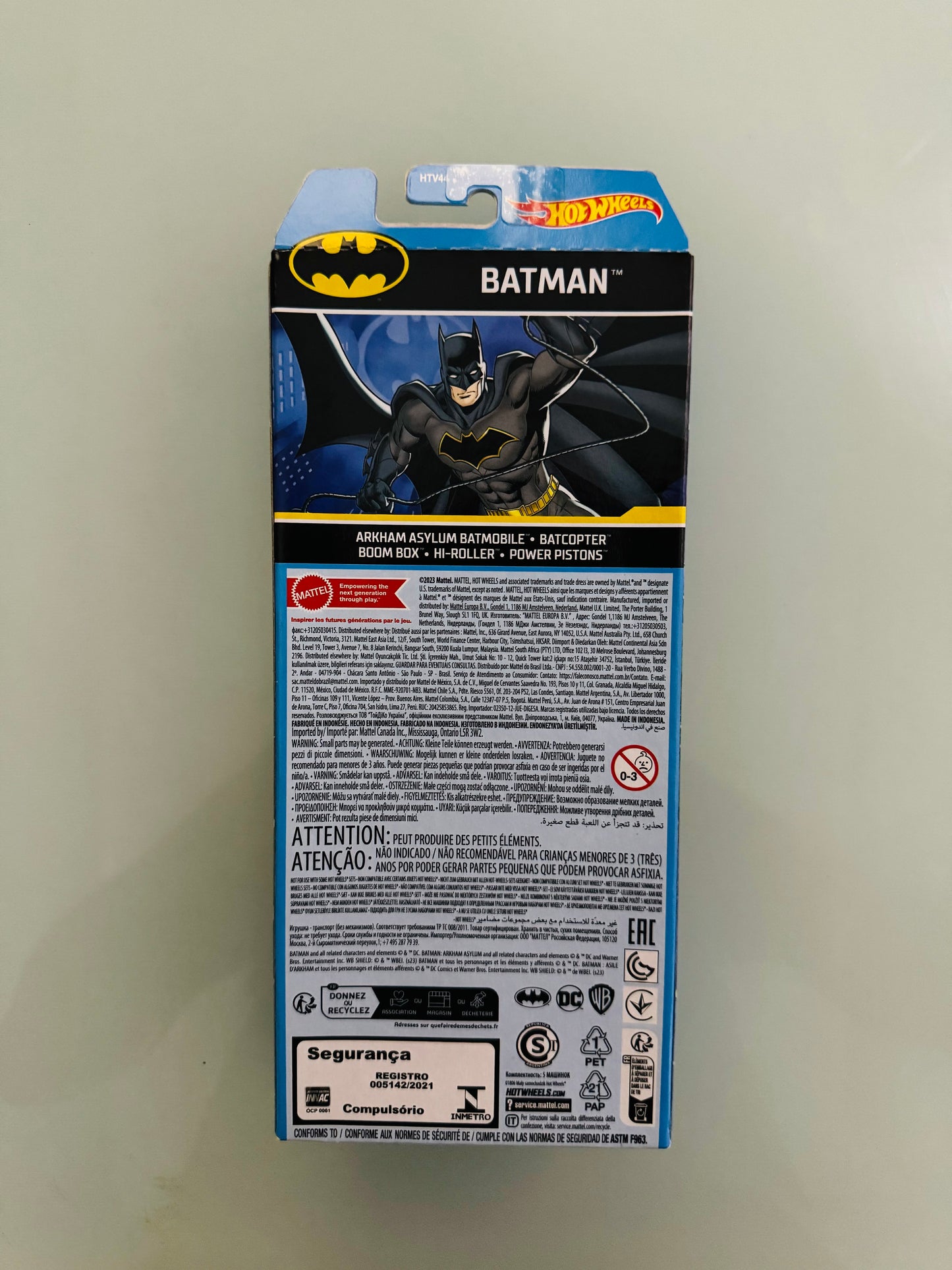 .Geekienda - Hotwheels Set 5 vehiculos básico Batman dc cómics SuperHeroes