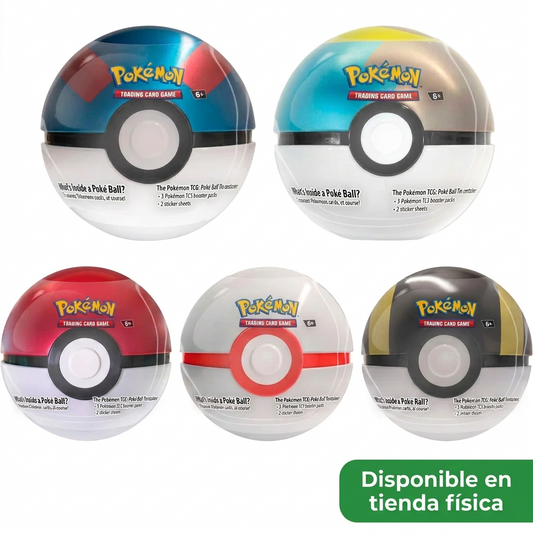.Geekienda - Pokemon TCG: 1 (una) Poke Ball Tin Best of 2021 en Español diseño de pokeball aleatorio